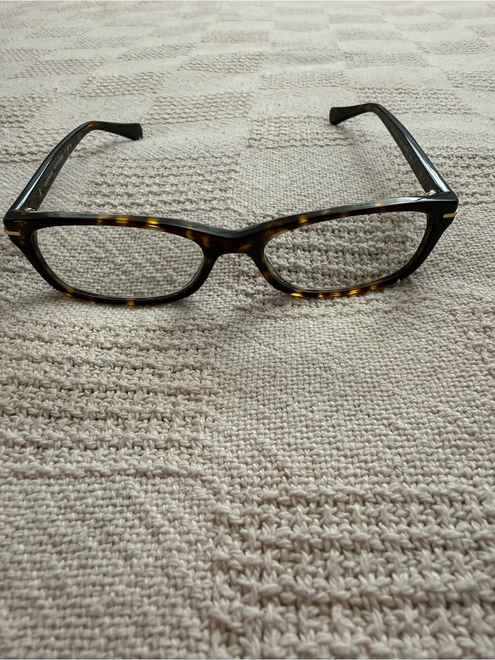 Coach HC6054 Elise Tortoise Prescription Eyeglass Frames 52-16-135w/ Cloth
